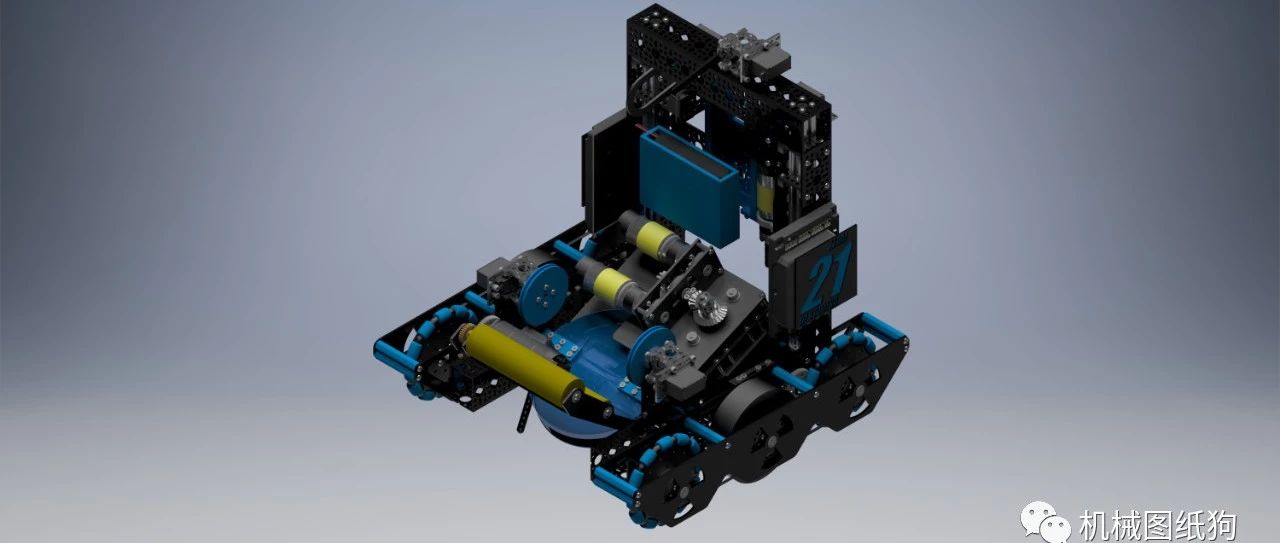 【机器人】Team 21 Valor麦克纳姆轮机器人车3D图纸 STP格式