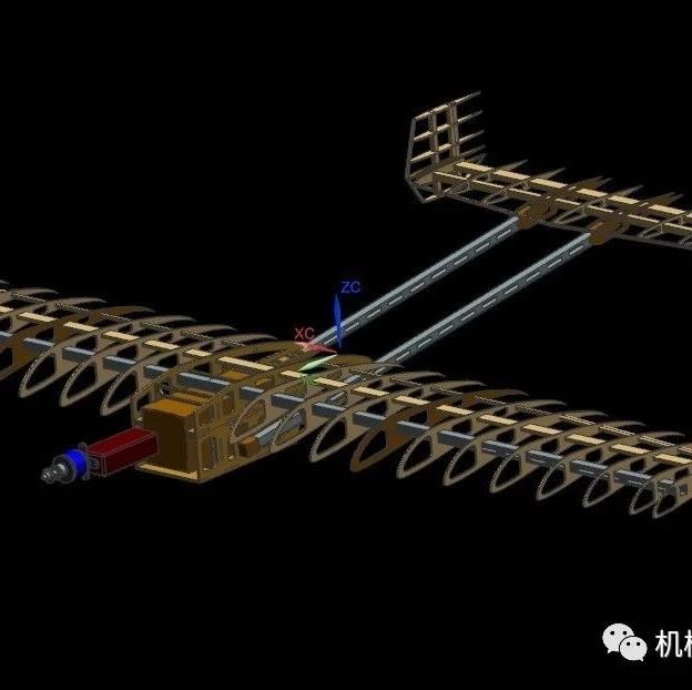 【飞行模型】Aerodesign小型飞机框架3D图纸 UG设计