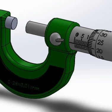 【工程机械】Micrometer千分尺模型3D图纸 STEP格式