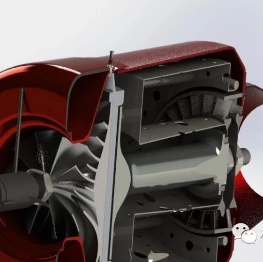 【发动机电机】Kingtech K310g涡轮喷气发动机3D数模图纸 Solidworks设计