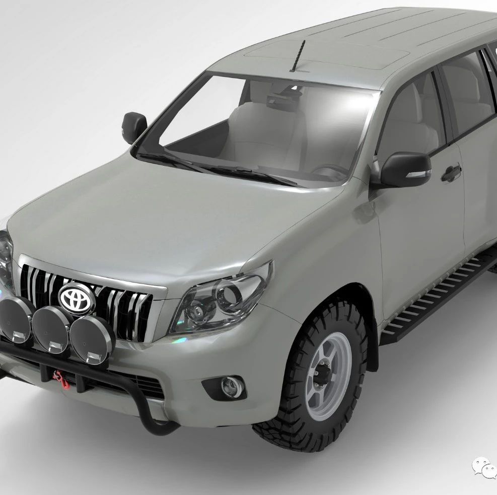 【汽车轿车】Toyota Prado轿车造型模型3D图纸 RHINO设计