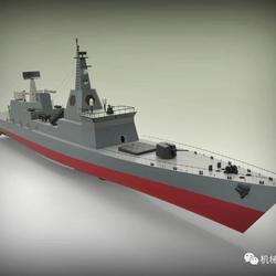 【海洋船舶】海军护卫舰简易模型3D图纸 RHINO设计