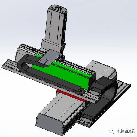 【工程机械】XYZ三轴悬臂式机械手机构3D数模图纸 STEP格式