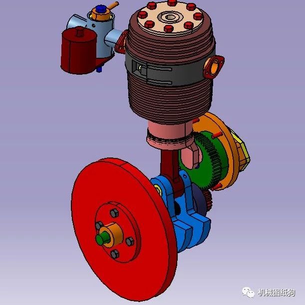 【发动机电机】Barr and Stroud发动机内部结构3D图纸 CATIA设计