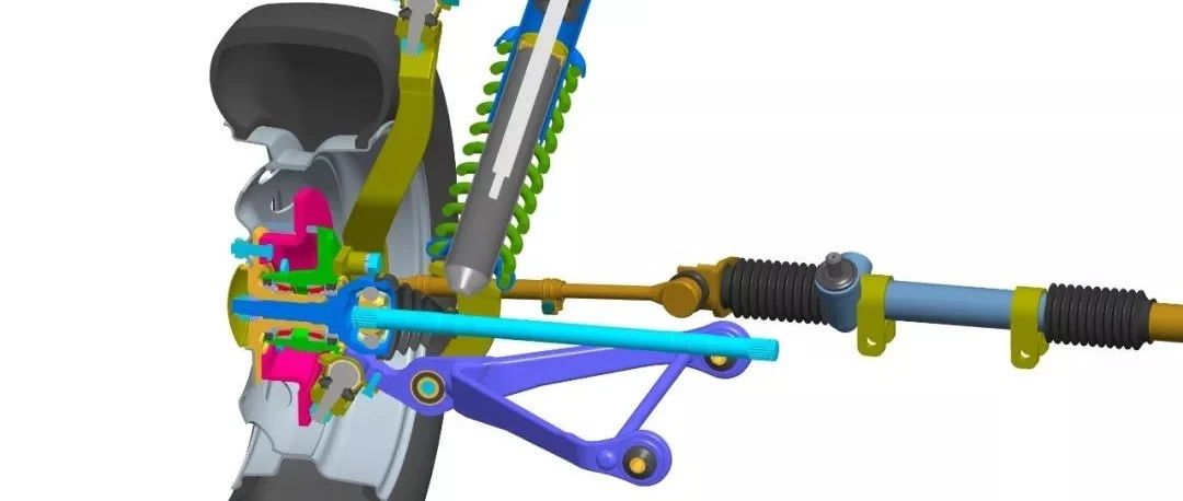 【工程机械】off-road越野车辆悬架和转向结构3D图纸 STP格式