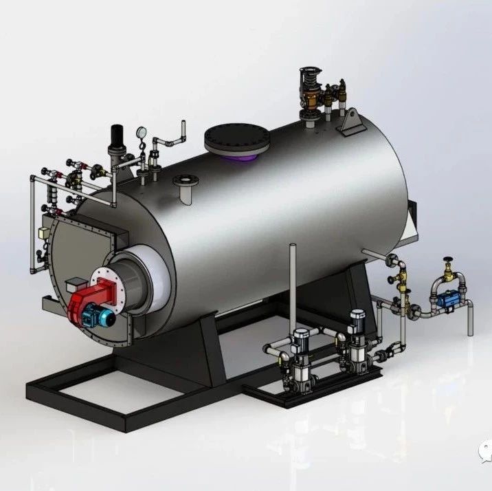 【工程机械】Boiler锅炉汽锅3D数模图纸 STEP格式