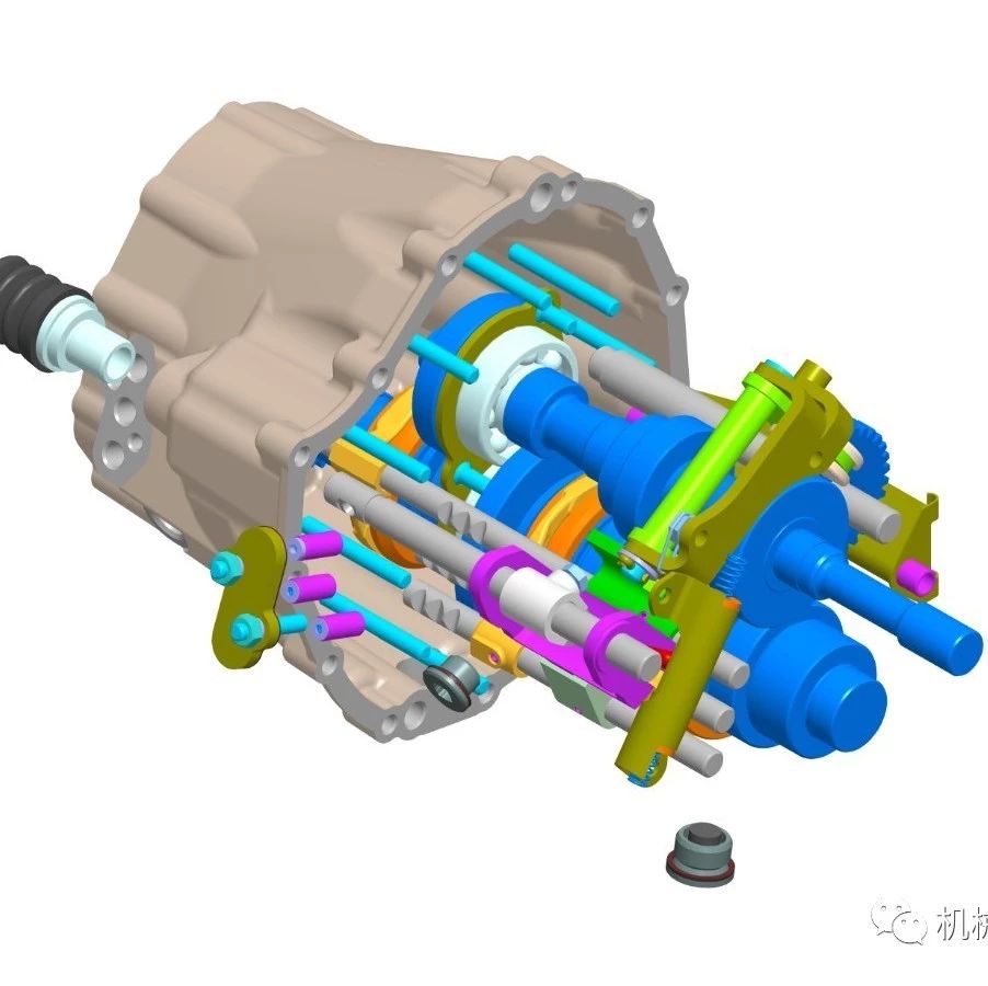 【工程机械】Gear Controls Layout齿轮控制装置3D数模图纸 STP格式