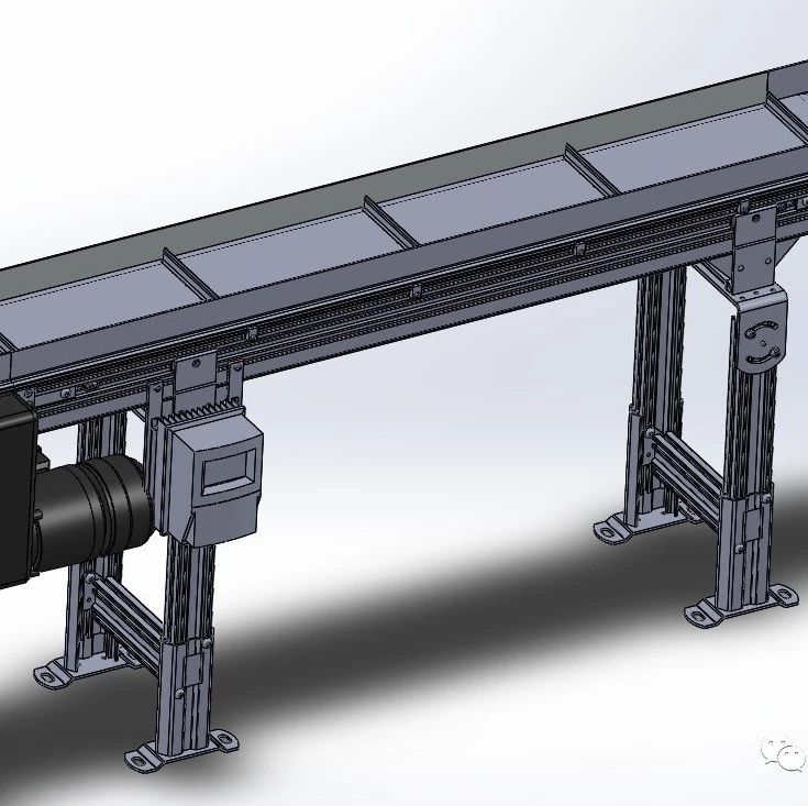 【工程机械】D4032091链板输送机3D模型图纸 Solidworks设计
