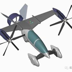 【飞行模型】TF-X飞行概念车造型3D模型图纸 ProE设计
