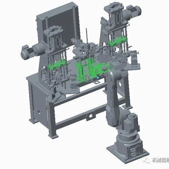 【非标数模】转子自动化焊接检测工作站3D数模图纸 PROE设计