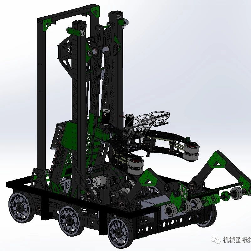 【机器人】FRC 2630号 grimlock机器人车3D数模图纸 STEP格式
