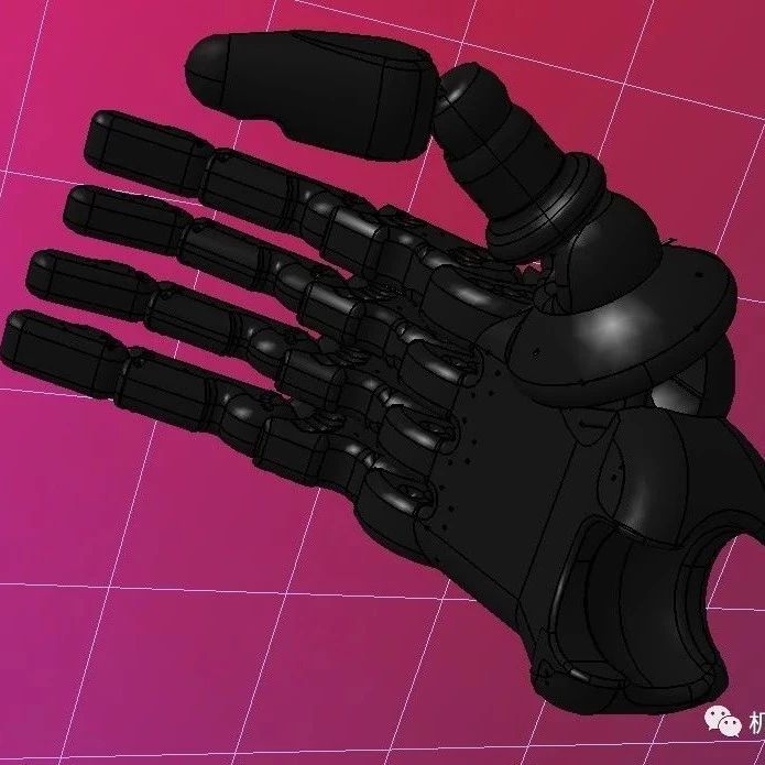 【机器人】Beringei机器人手掌模型3D图纸 IGS格式