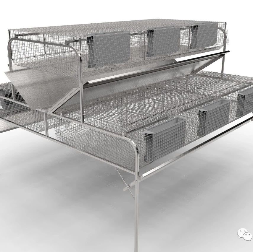 【农业机械】兔子笼专业养殖笼模型3D图纸 Solidworks设计