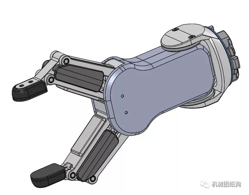 【机器人】onrobot Rg6 V2二指机械手模型3d图纸 Step格式 机器人 仿真秀干货文章