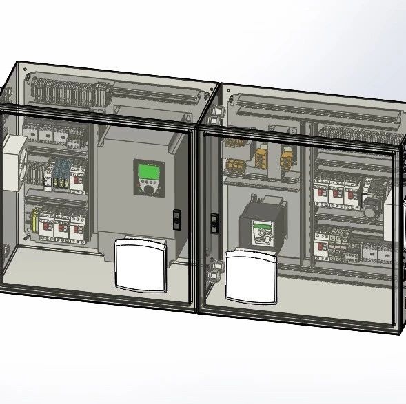 【工程机械】控制柜控制盒模型3D图纸 x_t格式