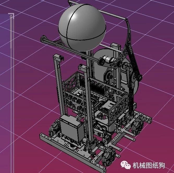 【机器人】3926号 2019 Robot Deep Space机器人车3D数模图纸 STEP格式