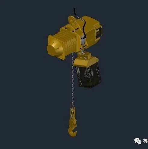 【工程机械】Hoist 500kg电动葫芦起重机3D数模图纸 AUTOCAD设计 dwg格式