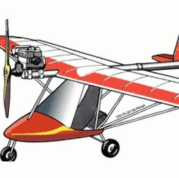 【飞行模型】1号轻型飞机航模制作图纸 jpg图片格式