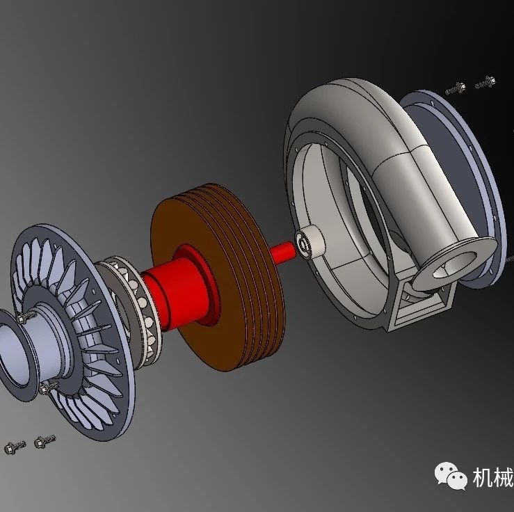 【泵缸阀杆】Turbo Pump涡轮泵爆炸数模3D图纸 Solidworks设计