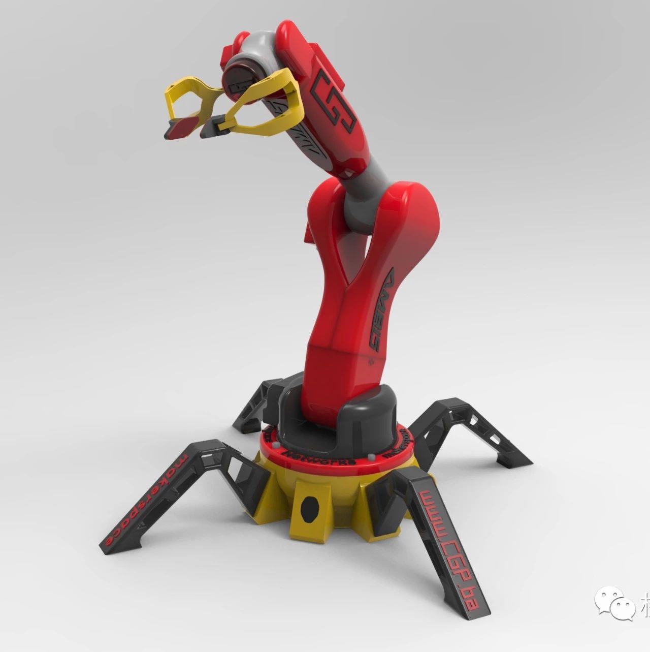 【机器人】AMBIS机械臂机械手模型3D图纸 Solidworks设计 附STEP
