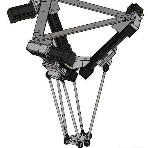 【机器人】igus dle-dr 5kg三角机械臂模型3D图纸 STEP格式