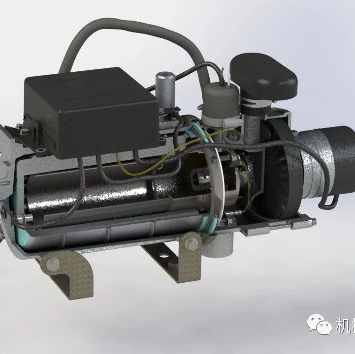 【工程机械】汽车加热器模型3D图纸 x_t igs step格式