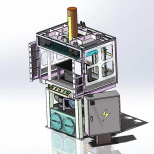 【工程机械】Trimming Prass 10吨修边压力机3D数模图纸 STEP格式