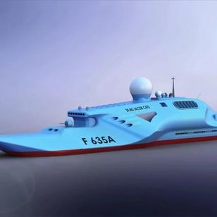 【海洋船舶】ZR.MS. Jacob F 635A舰艇模型3D图纸 Solidworks设计