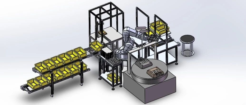 【非标数模】机床取料机器手3D数模图纸 Solidworks设计