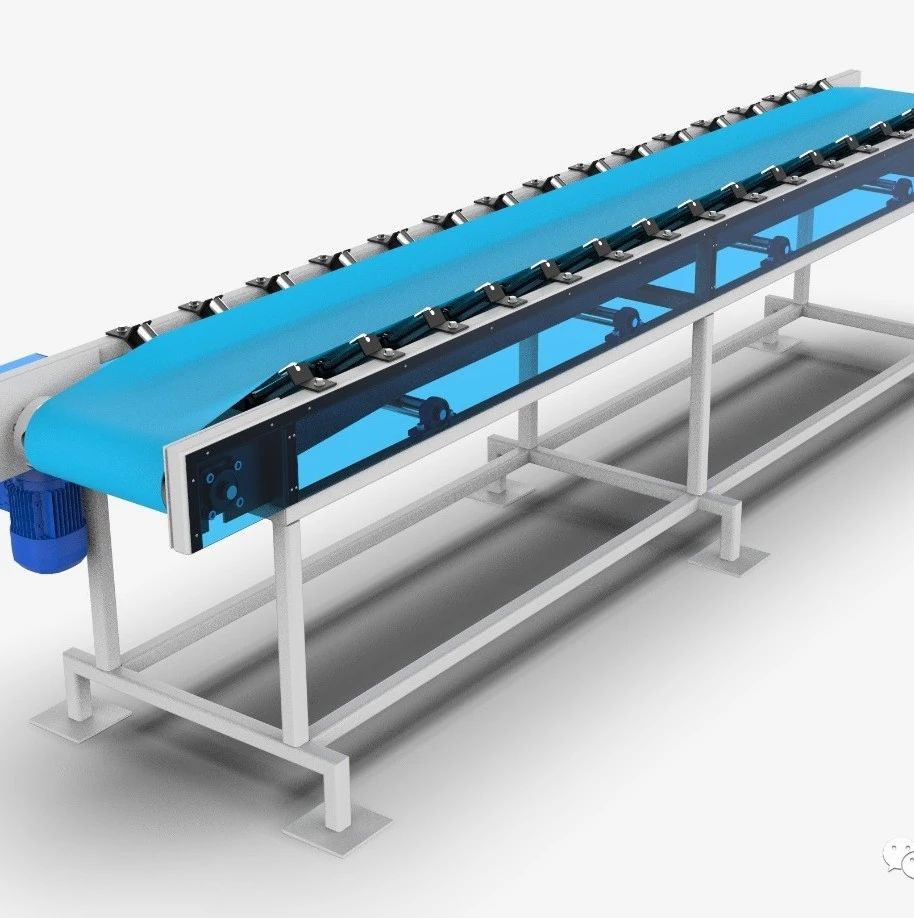 【工程机械】Conveyor Belt System输送带系统3D图纸 Solidworks设计