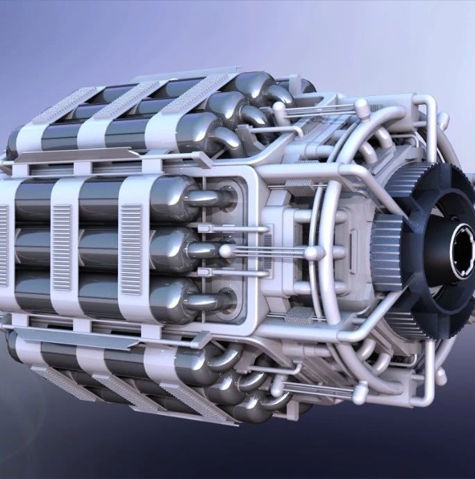 【发动机电机】Starmax 2100vv引擎外观模型3D图纸 Solidworks设计