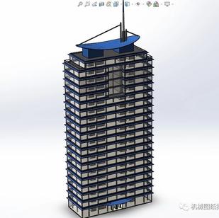 【生活艺术】Building城市高楼大厦3D数模图纸 Solidworks设计 附STEP