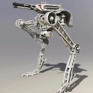 【机器人】The Terminyzer HK 二足战斗机器人模型3D图纸 Solidworks设计