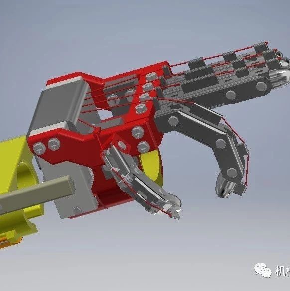 【机器人】简易机械手掌手指模型3D图纸 INVENTOR设计