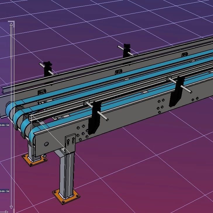 【工程机械】GCAD带式输送机3D模型设备图纸 STP格式