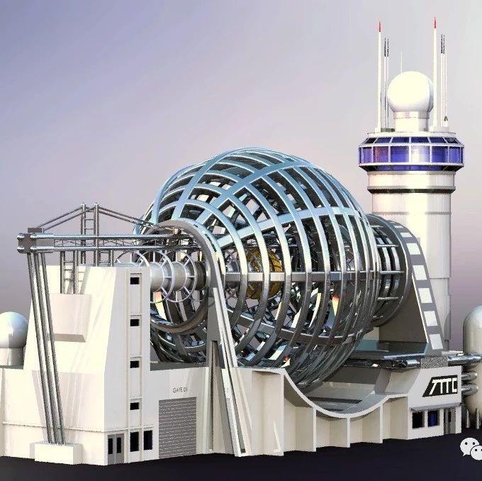 【工程机械】TTTC科幻时空穿梭中心模型3D图纸 Solidworks设计