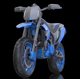 【其他车型】Down Track Racer摩托车造型3D数模图纸 STP格式