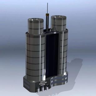 【工程机械】**型高楼大厦模型3D图纸 Solidworks设计