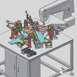【非标数模】Sewing自动化缝纫机3D数模图纸 STP格式