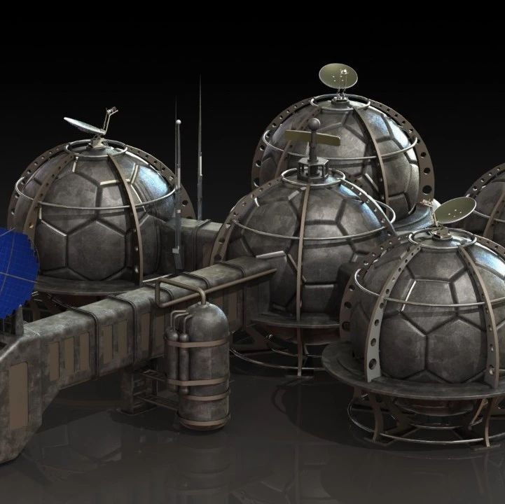 【工程机械】Moonbase月球基地科幻模型3D图纸 Solidworks设计