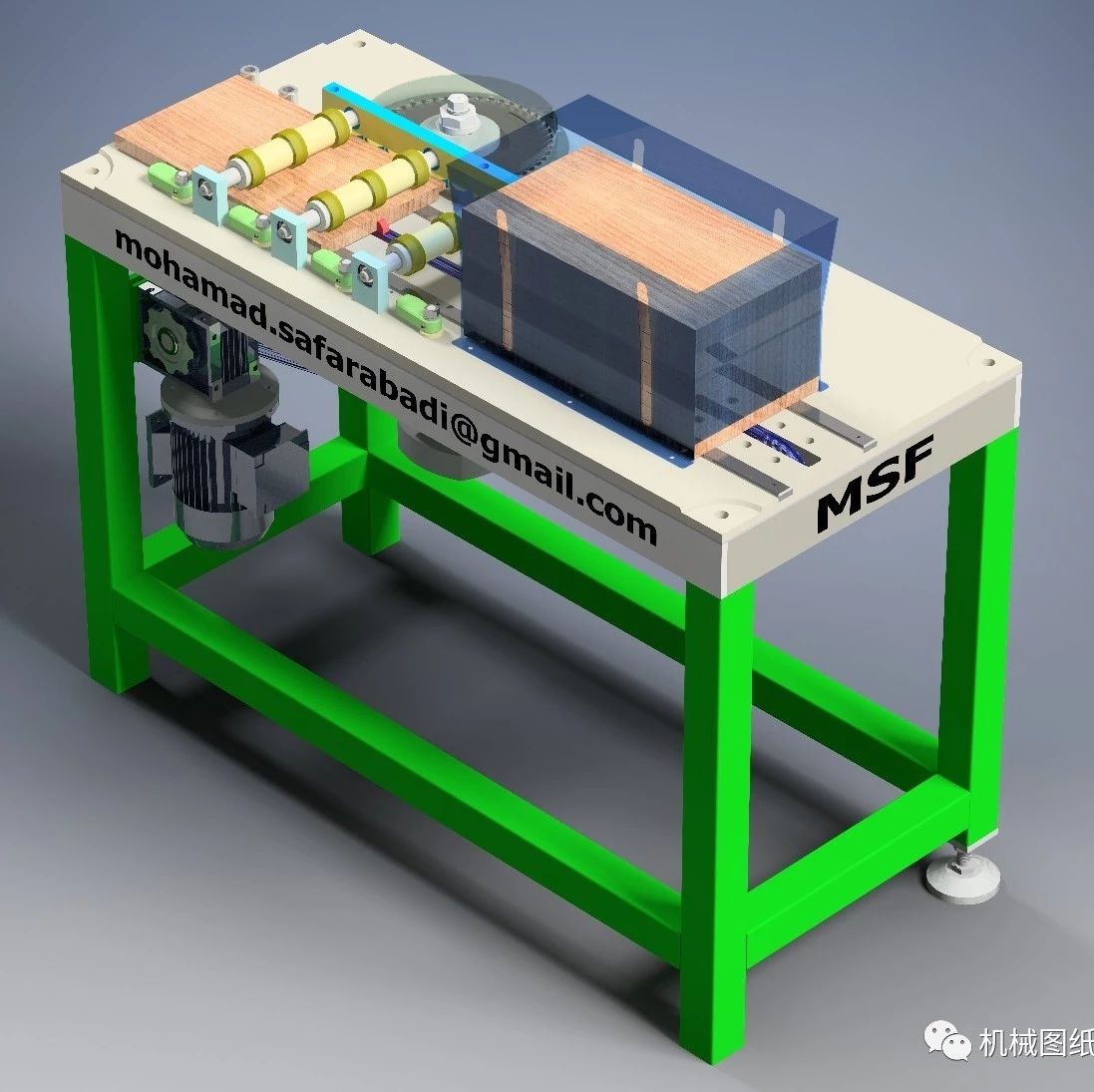 【工程机械】Groove Machine刻槽机3D数模图纸 INVENTOR设计 附多种格式