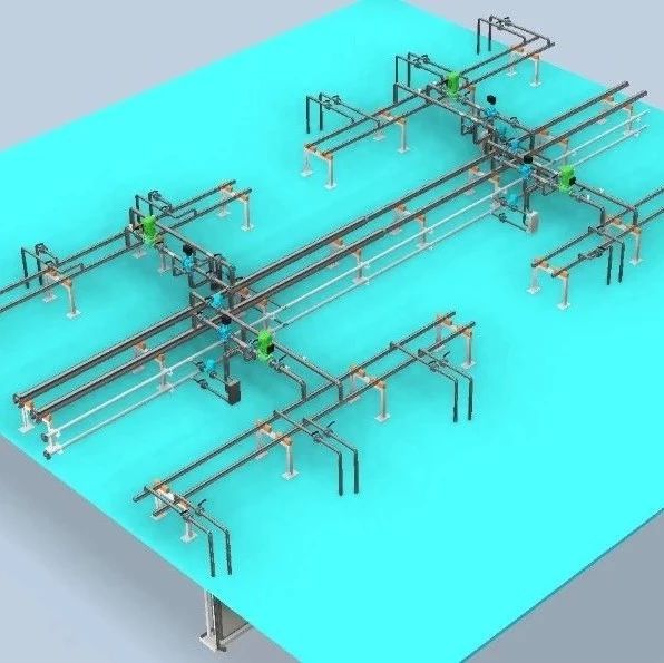 【工程机械】制冷设备管线模型3D图纸 STP格式