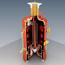 【工程机械】Fire engine boiler消防锅炉模型3D图纸 STP格式