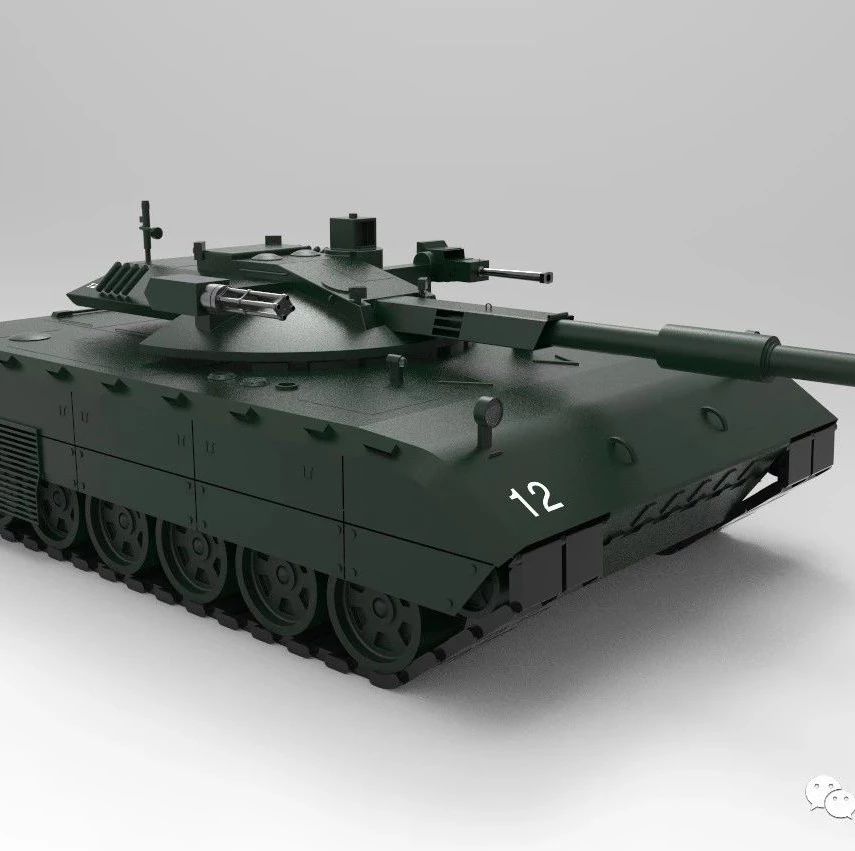 【其他车型】Armata 2简易坦克玩具模型3D图纸 CATIA设计