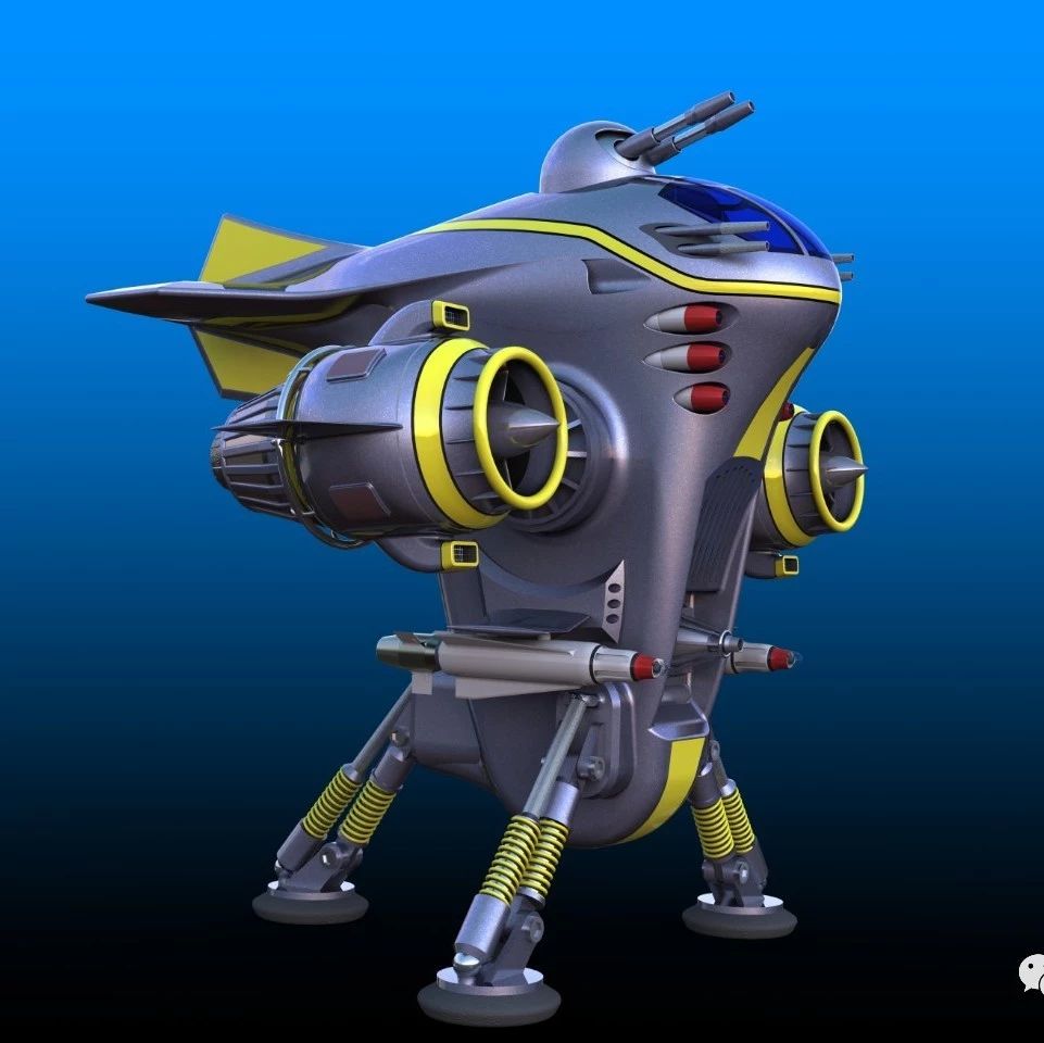 【机器人】Stolen Betty可爱的战斗机器人造型3D模型图纸 Solidworks设计