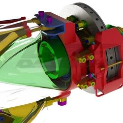【工程机械】F1赛车前摆臂模型3D图纸 Solidworks设计 附STP格式