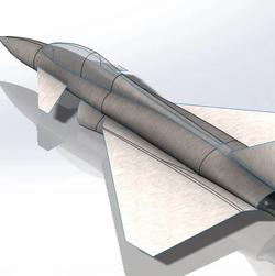 【飞行模型】EF-2000欧洲战斗机简易曲面模型3D图纸 Solidworks设计