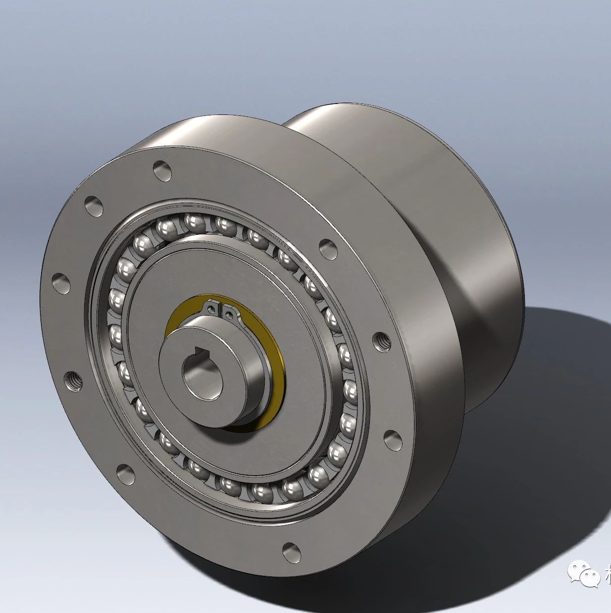 【工程机械】CS40谐波传动结构外观模型3D图纸 Solidworks设计