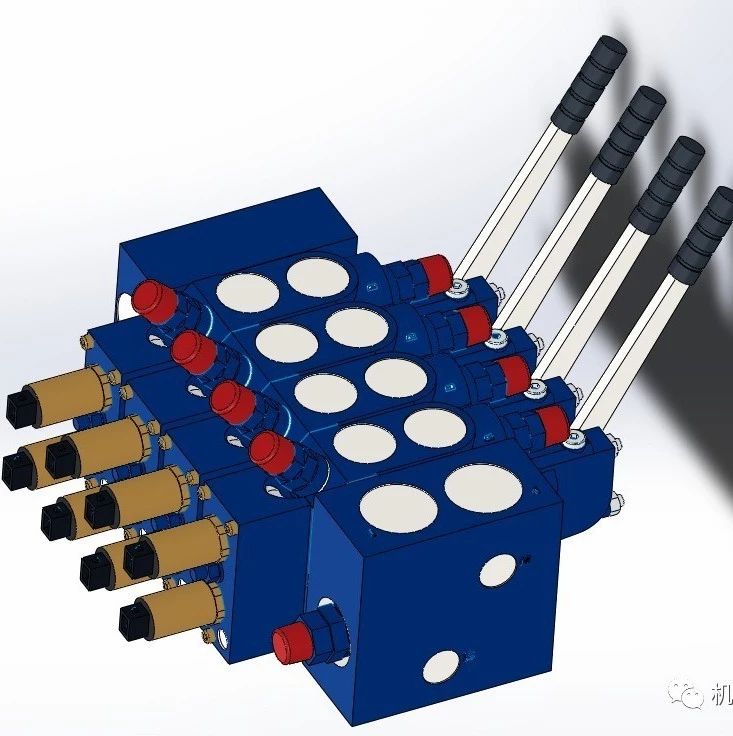 【泵缸阀杆】变量泵负载敏感系统阀3D模型图纸 Solidworks设计