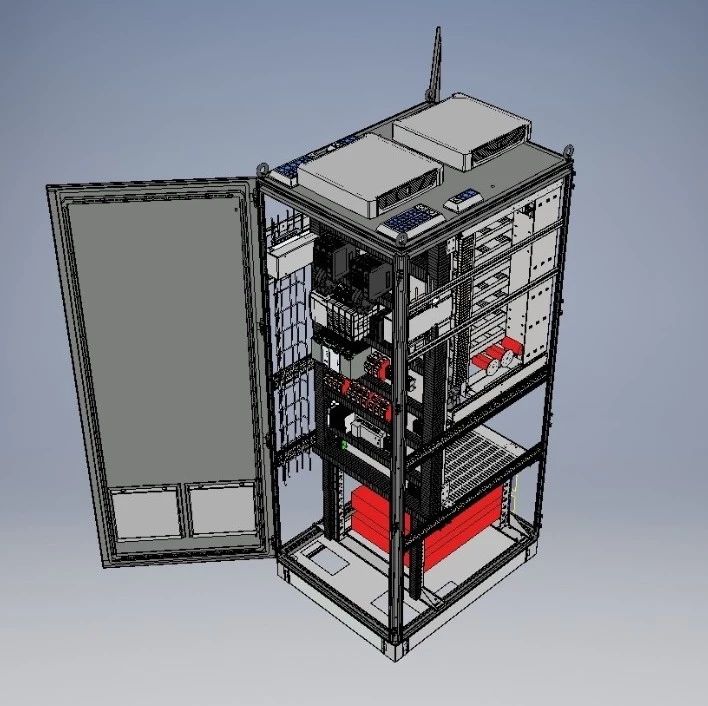 【工程机械】详细的风电行业配电箱模型3D图纸 STP格式